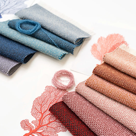 Coral upholstery fabric by Vescom