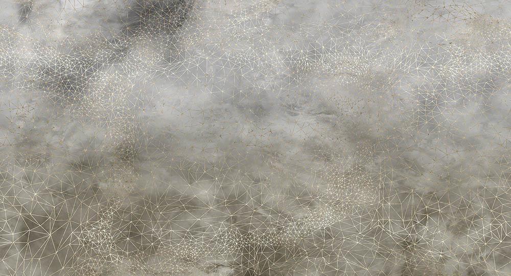 Ad Astra in Grey - Cobalt - MU12015 - Digital Print - Muance - Kube Contract