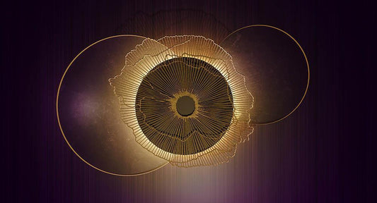 Atlas Obscura in Purple - Cobalt - MU12056 - Digital Print - Muance - Kube Contract