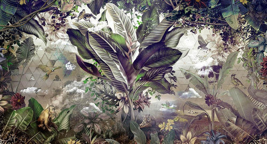 Bongo Congo in Multi - Cobalt - MU12082 - Digital Print - Muance - Kube Contract