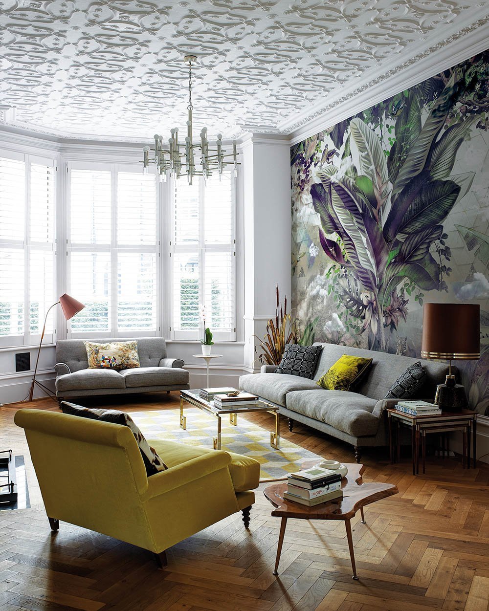 Bongo Congo in Multi - Cobalt - MU12082 - Digital Print - Muance - Kube Contract