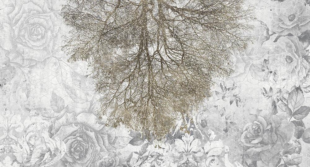 Expansion Theory in White - Cobalt - MU12033 - Digital Print - Muance - Kube Contract