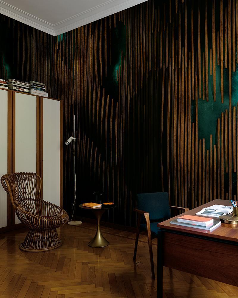 Henderson in Green - Cobalt - MU12037 - Digital Print - Muance - Kube Contract