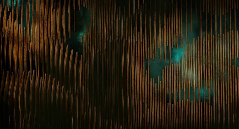 Henderson in Green - Cobalt - MU12037 - Digital Print - Muance - Kube Contract