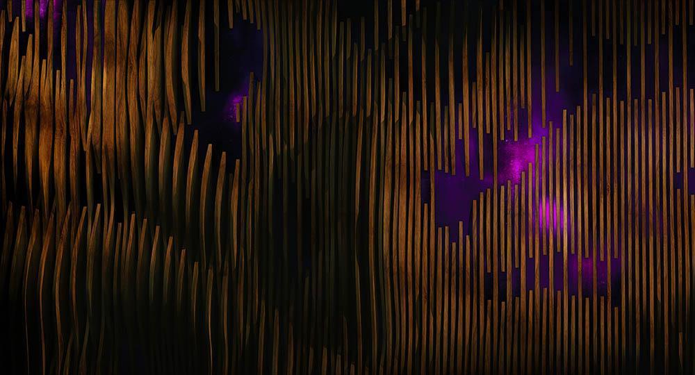 Henderson in Purple - Cobalt - MU12039 - Digital Print - Muance - Kube Contract