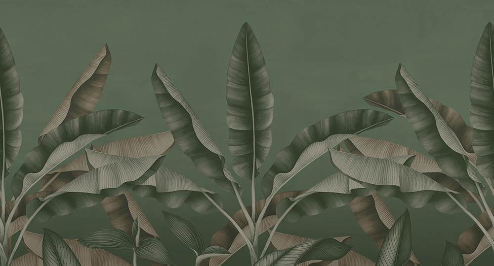 Honolulu Sky in Green - Cobalt - MU12009 - Digital Print - Muance - Kube Contract