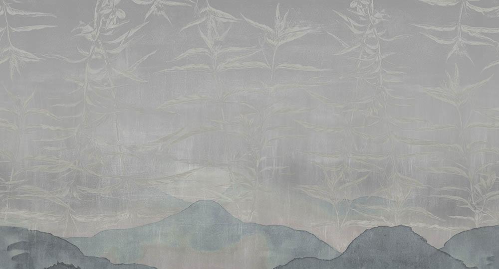 Jasmina in Grey - Cobalt - MU12026 - Digital Print - Muance - Kube Contract