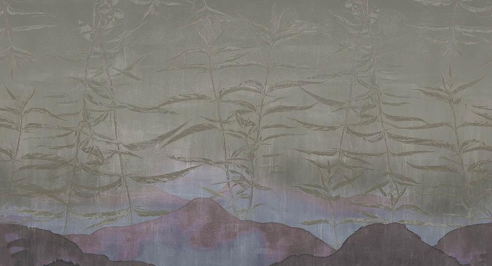 Jasmina in Purple - Cobalt - MU12027 - Digital Print - Muance - Kube Contract