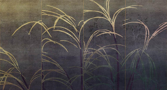 Maravilla in Charcoal - Cobalt - MU12065 - Digital Print - Muance - Kube Contract