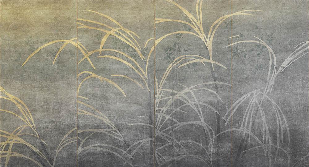 Maravilla in Grey - Cobalt - MU12066 - Digital Print - Muance - Kube Contract