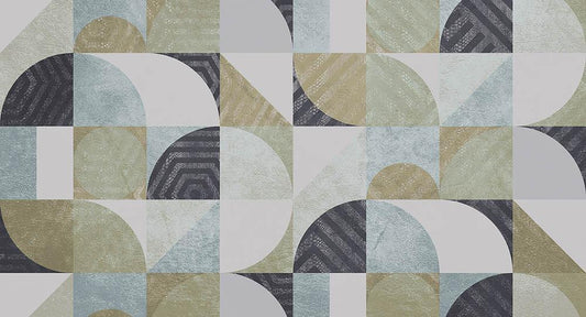 Modern Moroccan in Green - Cobalt - MU12098 - Digital Print - Muance - Kube Contract