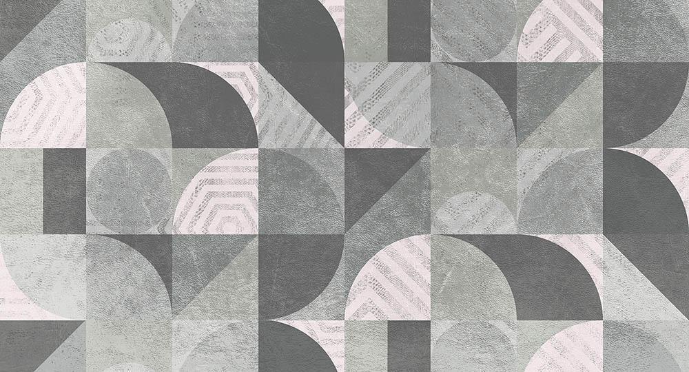 Modern Moroccan in Grey - Cobalt - MU12099 - Digital Print - Muance - Kube Contract