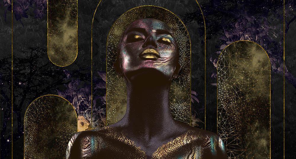 Nalini in Purple - Cobalt - MU12005 - Digital Print - Muance - Kube Contract