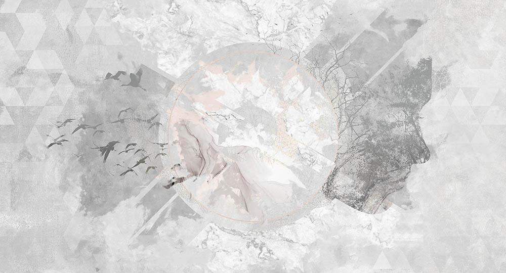 New Divide - Cobalt - MU12001 - Digital Print - Muance - Kube Contract