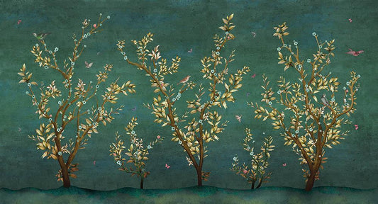 Sense of Truth in Green - Cobalt - MU12044 - Digital Print - Muance - Kube Contract