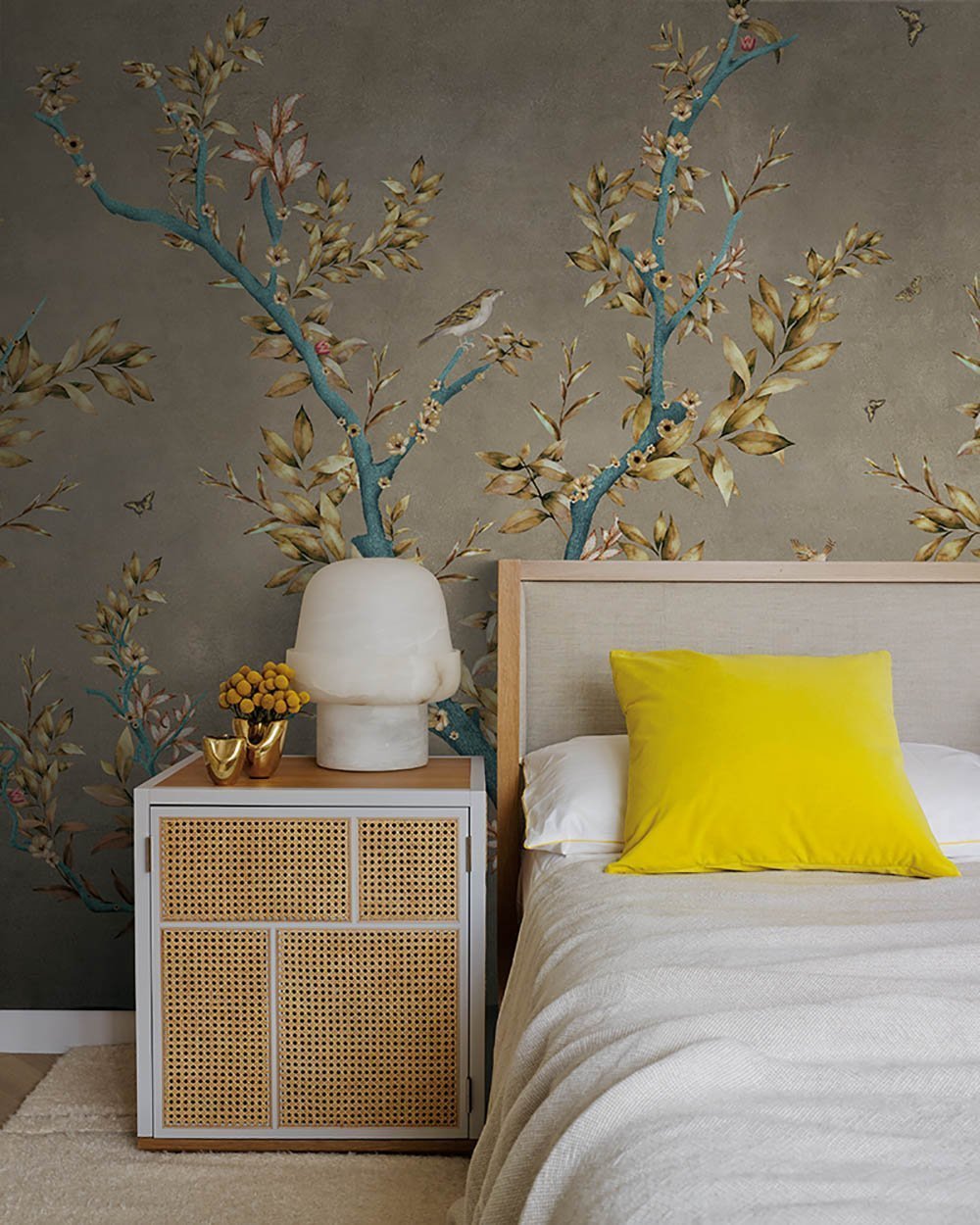 Sense of Truth in Yellow - Cobalt - MU12043 - Digital Print - Muance - Kube Contract