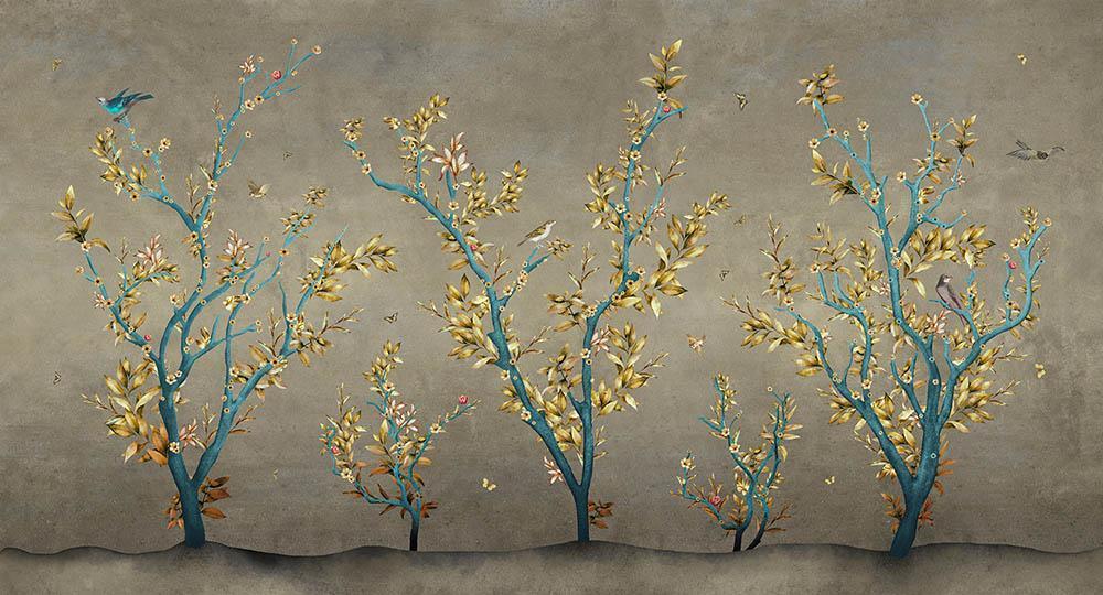 Sense of Truth in Yellow - Cobalt - MU12043 - Digital Print - Muance - Kube Contract