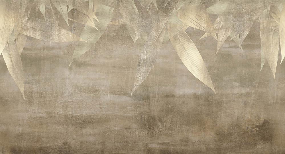 Shine Down in Dark Gold - Cobalt - MU12068 - Digital Print - Muance - Kube Contract