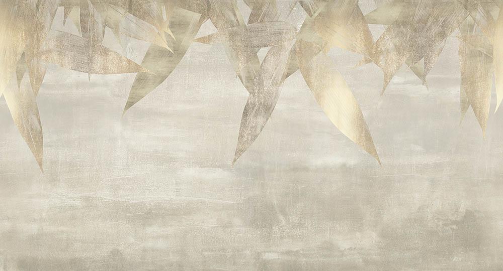 Shine Down in Gold - Cobalt - MU12067 - Digital Print - Muance - Kube Contract