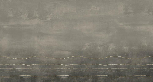Smoke and Chalk in Charcoal - Cobalt - MU12051 - Digital Print - Muance - Kube Contract