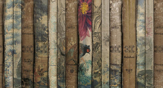 The Art of Knowledge in Multi - Cobalt - MU12089 - Digital Print - Muance - Kube Contract