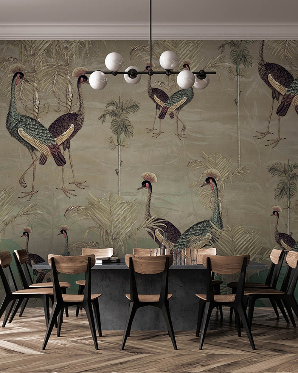 Together One in Gold - Cobalt - MU12091 - Digital Print - Muance - Kube Contract