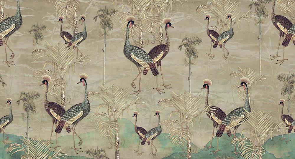 Together One in Gold - Cobalt - MU12091 - Digital Print - Muance - Kube Contract