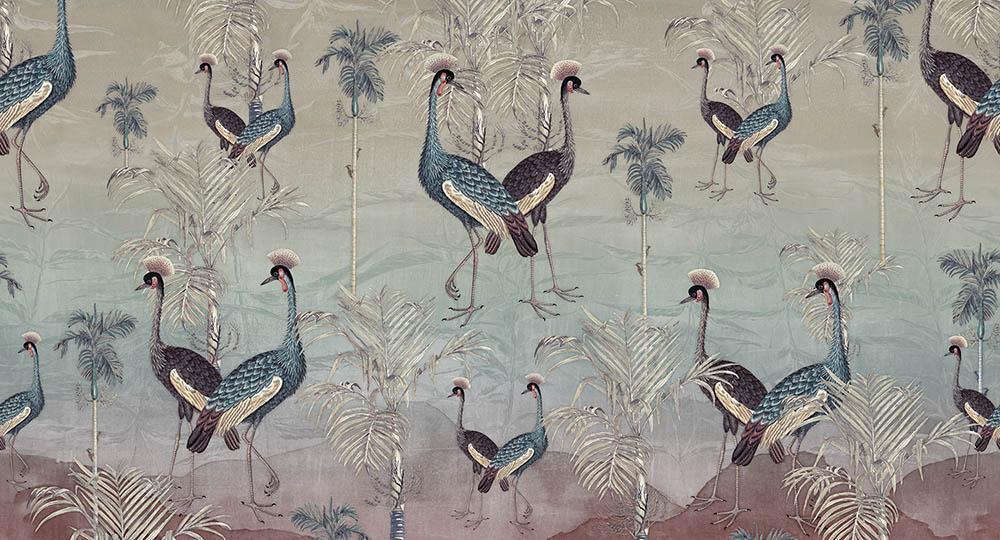 Together One in Multi - Cobalt - MU12093 - Digital Print - Muance - Kube Contract