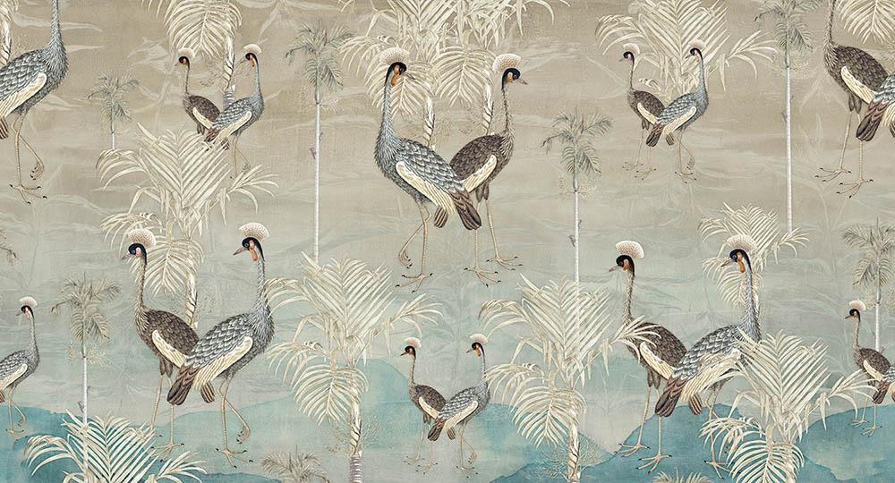 Together One in Teal - Cobalt - MU12092 - Digital Print - Muance - Kube Contract