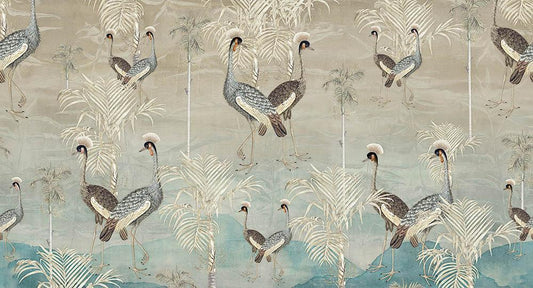 Together One in Teal - Cobalt - MU12092 - Digital Print - Muance - Kube Contract