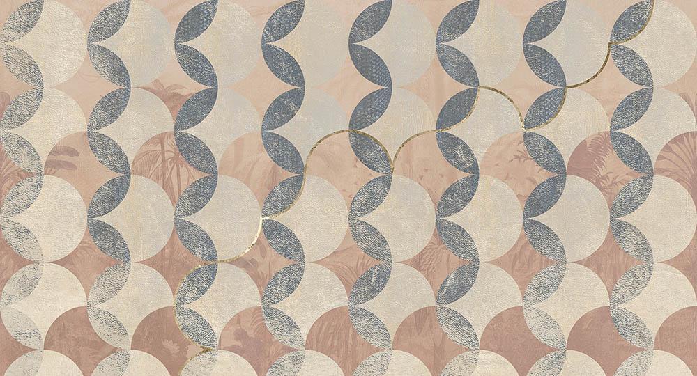 Tropicana Spheres in Pink - Cobalt - MU12070 - Digital Print - Muance - Kube Contract