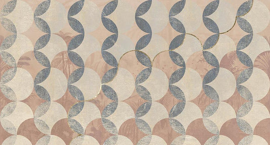 Tropicana Spheres in Pink - Cobalt - MU12070 - Digital Print - Muance - Kube Contract