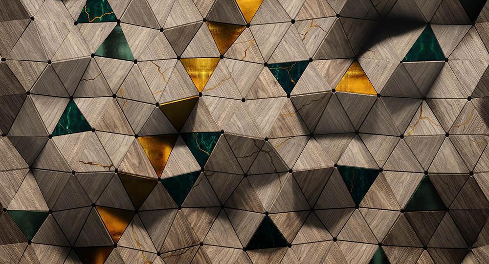 Wall of Manu in Taupe - Cobalt - MU12012 - Digital Print - Muance - Kube Contract